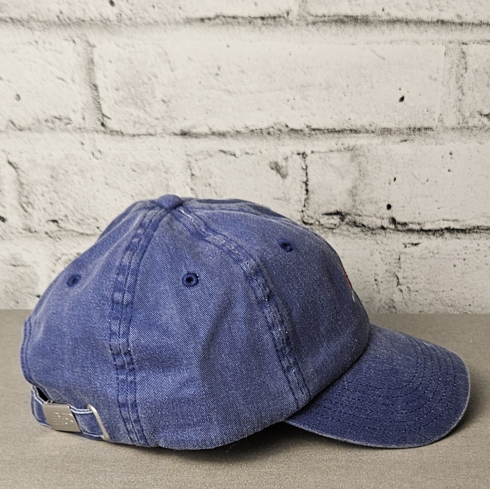 New Balance Classic Logo Hat Blue Adjustable Baseball Cap NWT - Picture 3 of 9